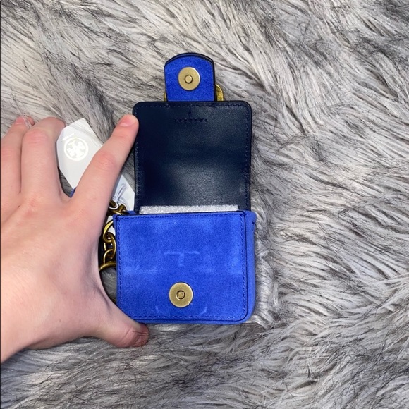 Tory Burch Wallet Suede Bag Key Holder - Picture 5 of 9
